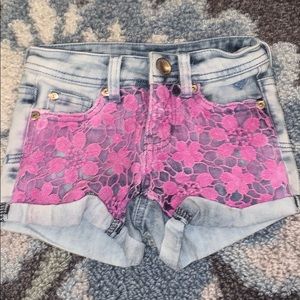 Justice Premium Purple Lace Shorts